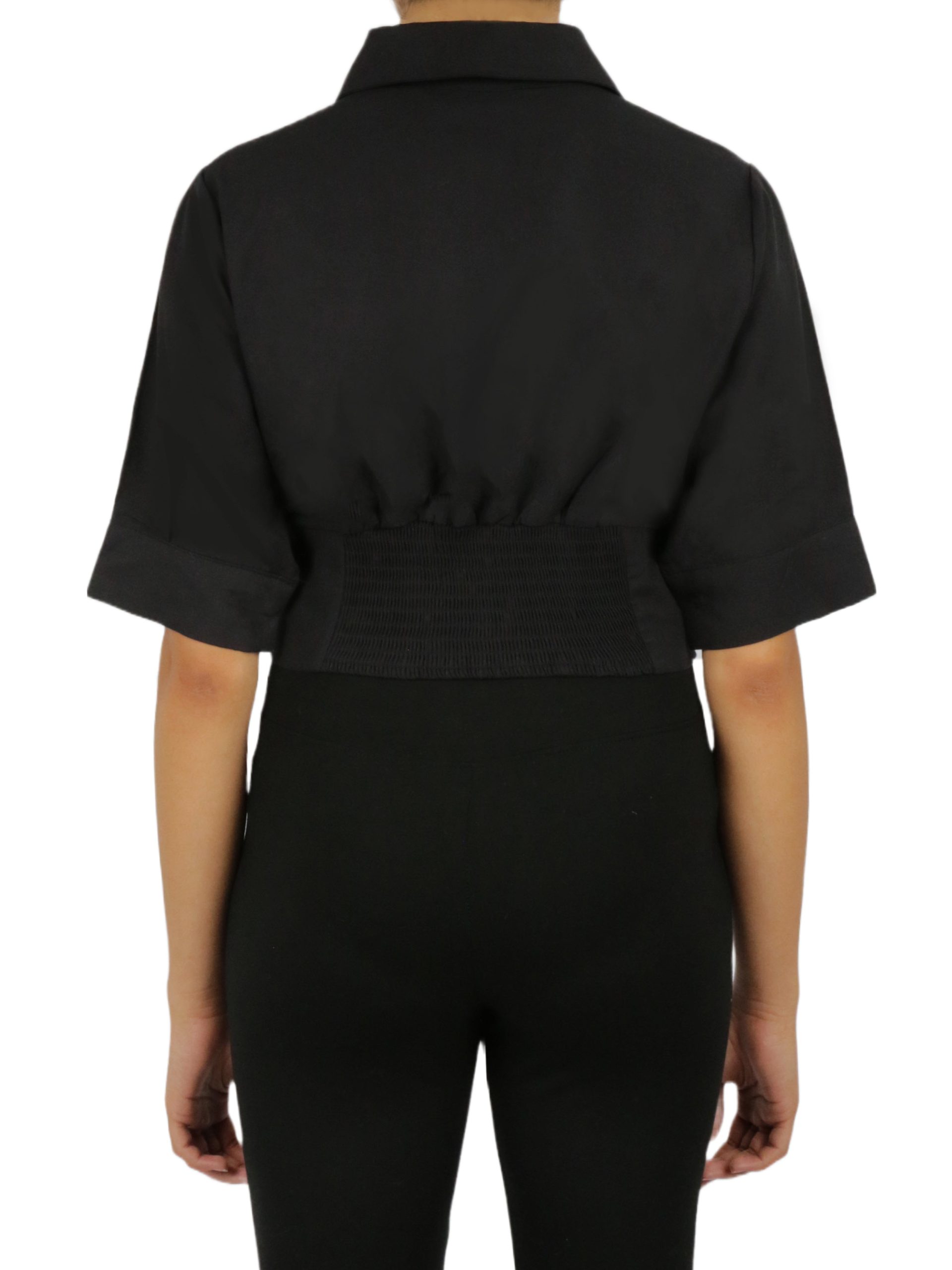 Cropped Corseted Shirt - Image 9