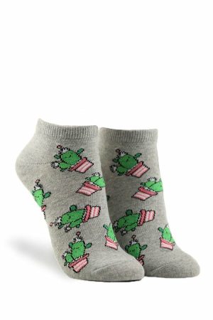 Cactus Print Ankle Socks