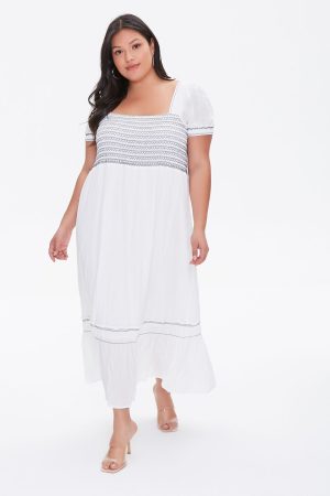 Plus Size Gauze Maxi Dress