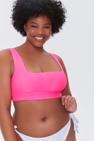 Plus Size Square-Neck Bikini Top