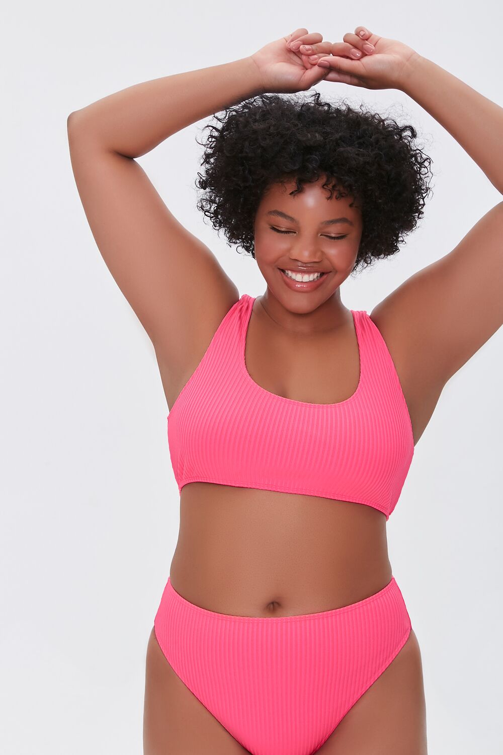 Plus Size Ribbed Bikini Top - Image 5