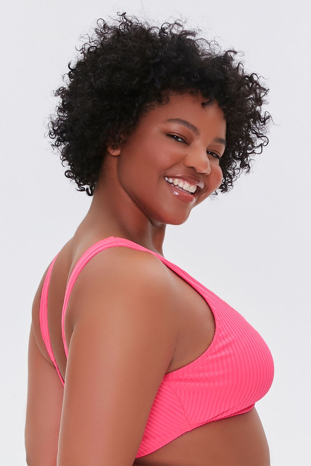 Plus Size Ribbed Bikini Top - Image 6