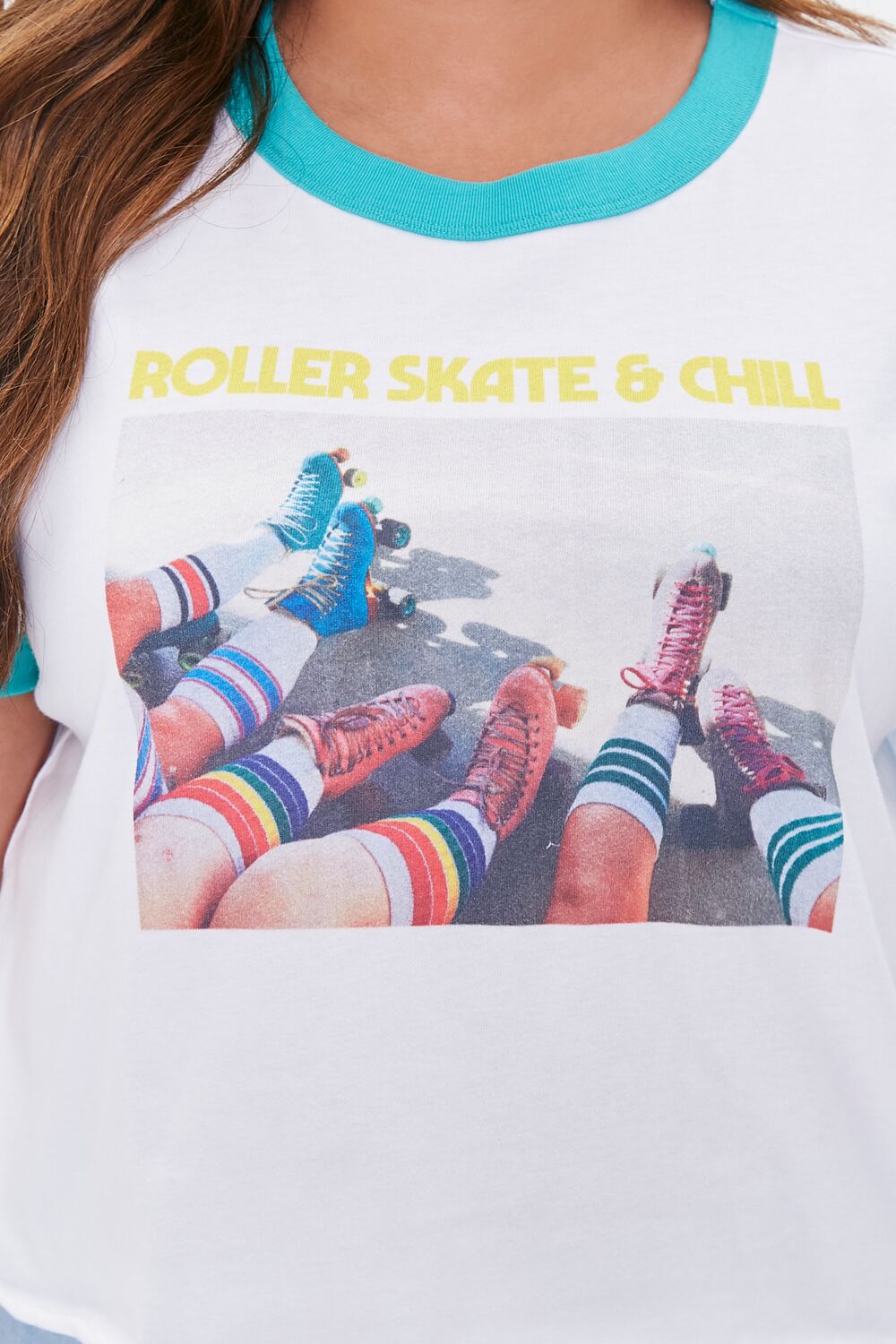 Plus Size Moxi Skates Ringer Tee - Image 5