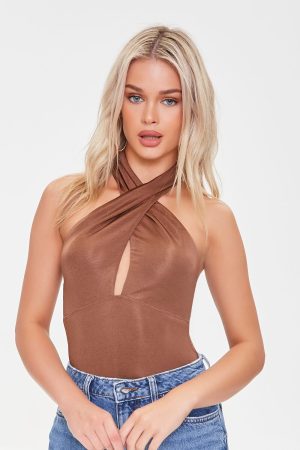 Twisted Halter Bodysuit