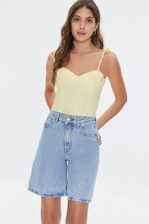 Sweetheart Linen-Blend Cami