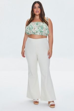 Plus Size High-Rise Flare Pants