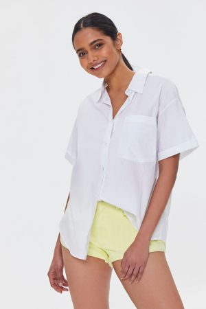 Cuffed Corduroy Shorts