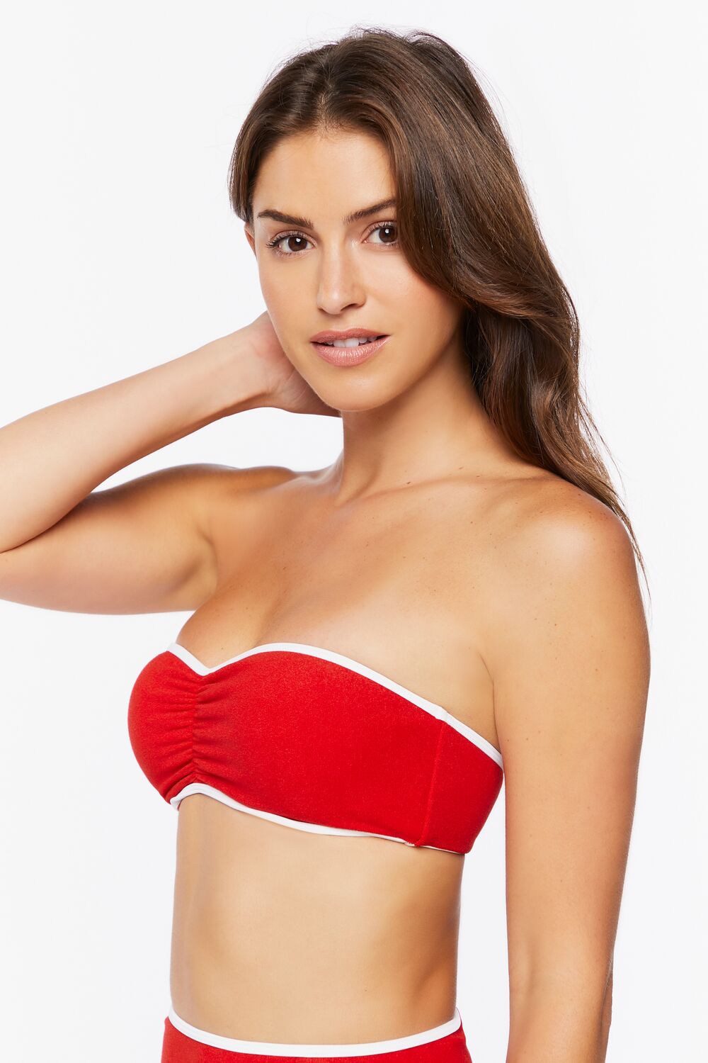 Contrast-Trim Bandeau Bikini Top - Image 5