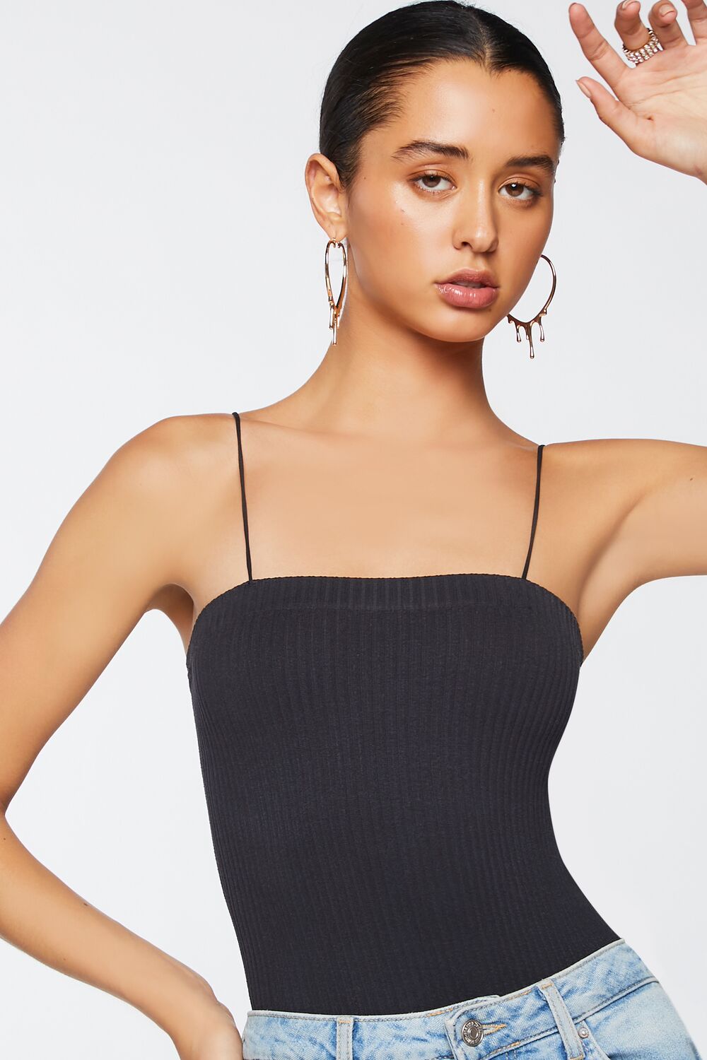 Ribbed Cami Bodysuit