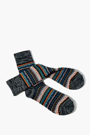 Fair Isle Crew Socks