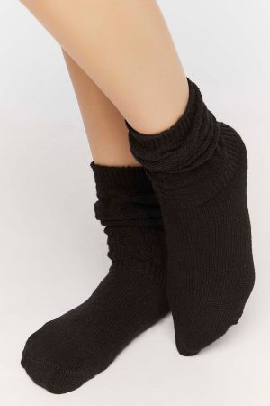 Ribbed Crew Socks