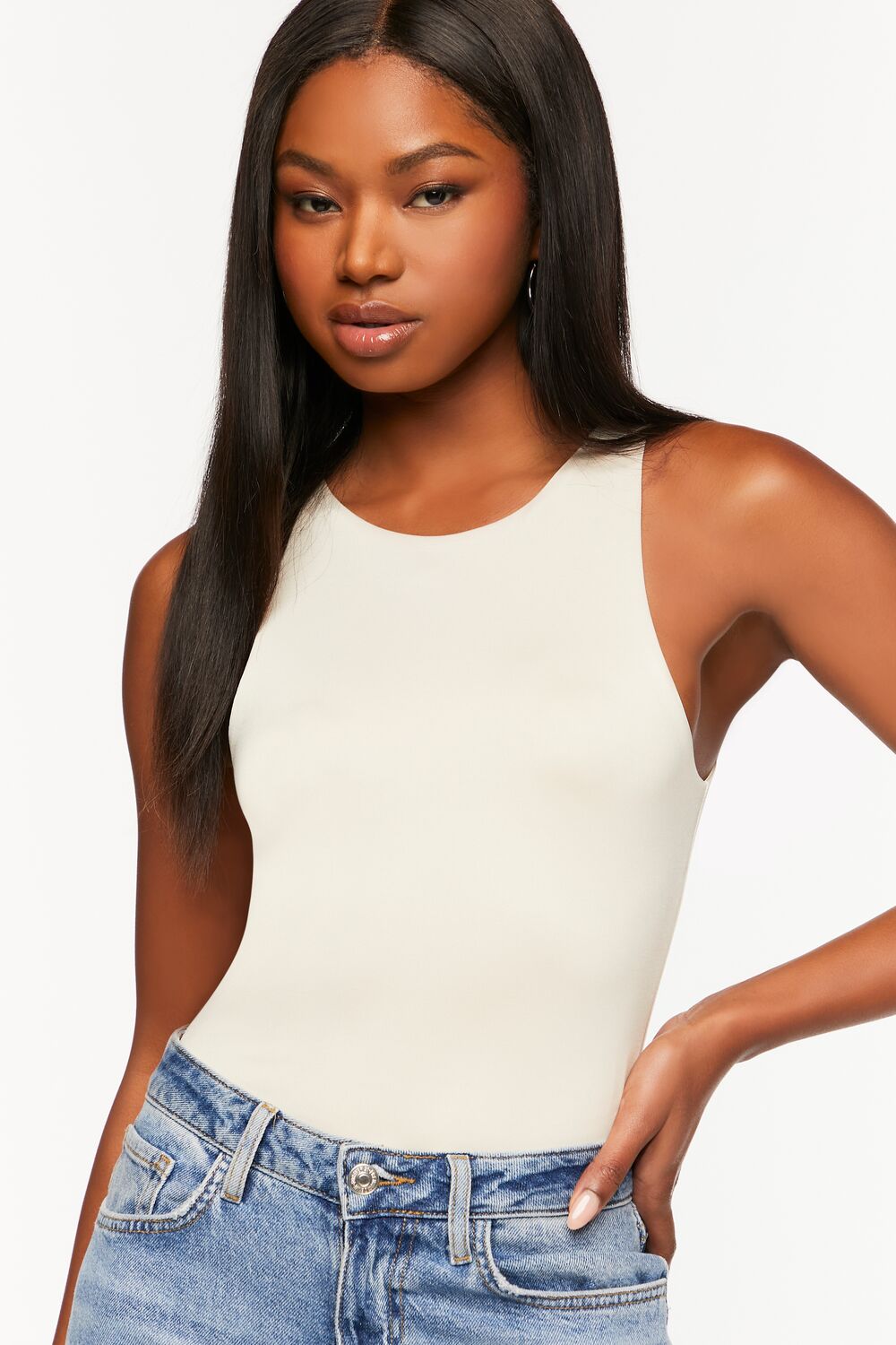 Contour Sculpt Sleeveless Fitted Bodysuit - Image 5