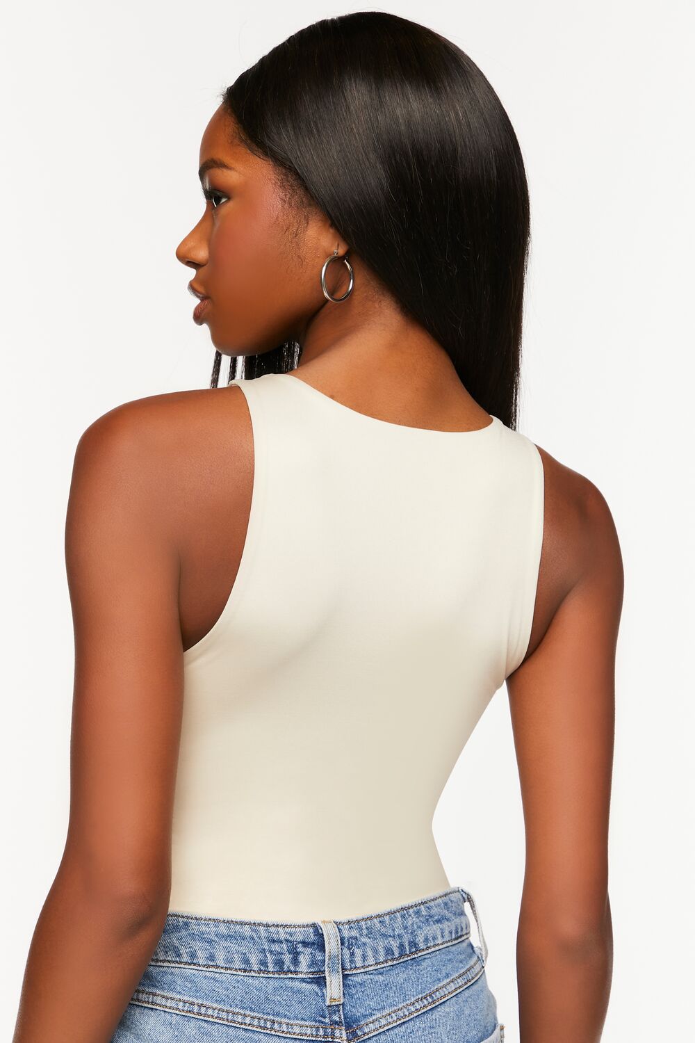 Contour Sculpt Sleeveless Fitted Bodysuit - Image 7