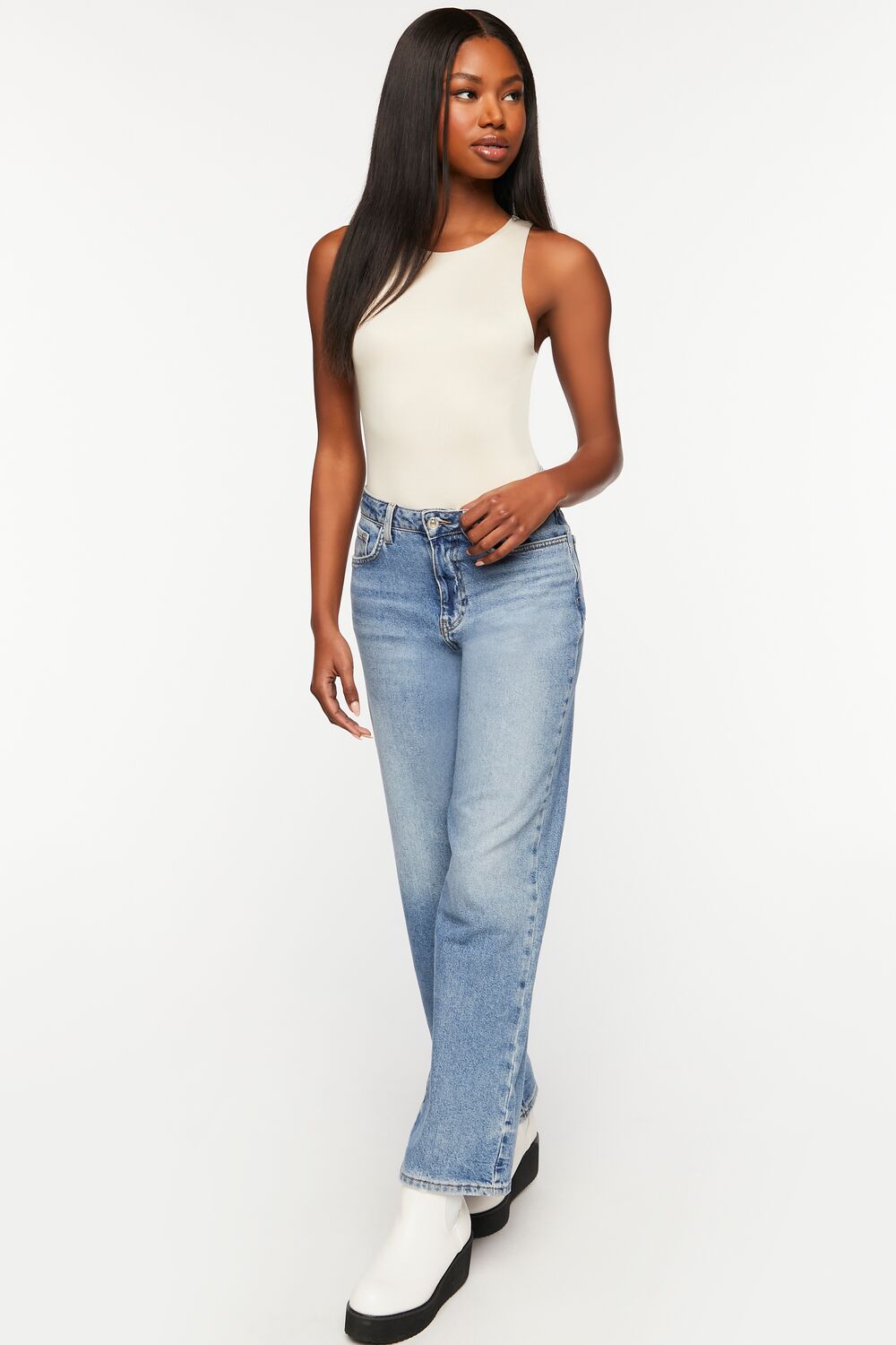 Contour Sculpt Sleeveless Fitted Bodysuit - Image 8