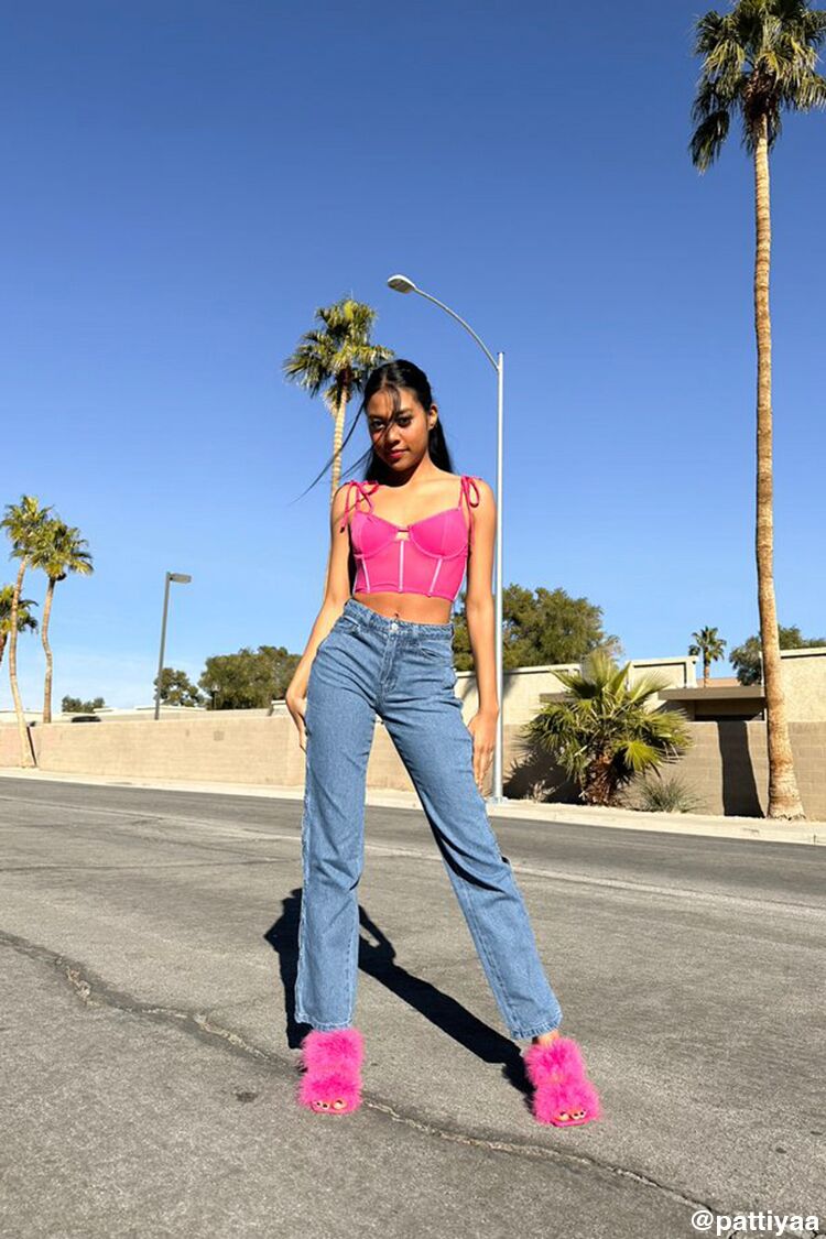 Mesh Tie-Strap Bustier - Image 11