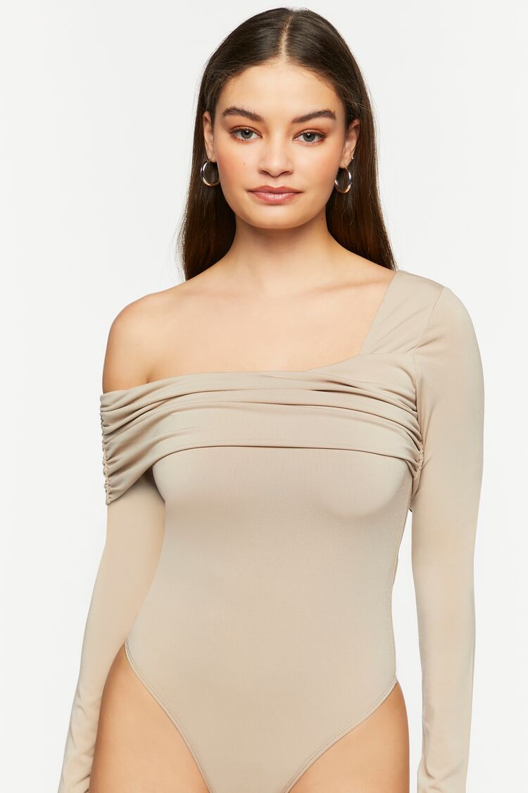 Asymmetrical Neckline Bodysuit - Image 5