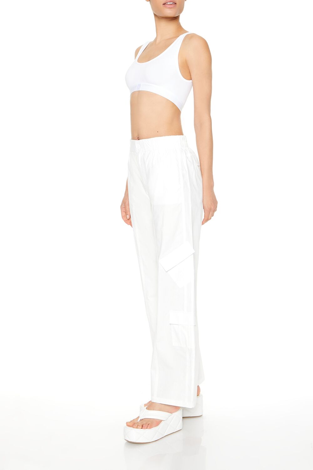 Mid-Rise Straight-Leg Cargo Pants - Image 2