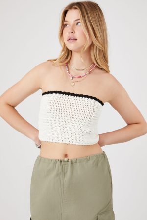 Sweater-Knit Cropped Tube Top