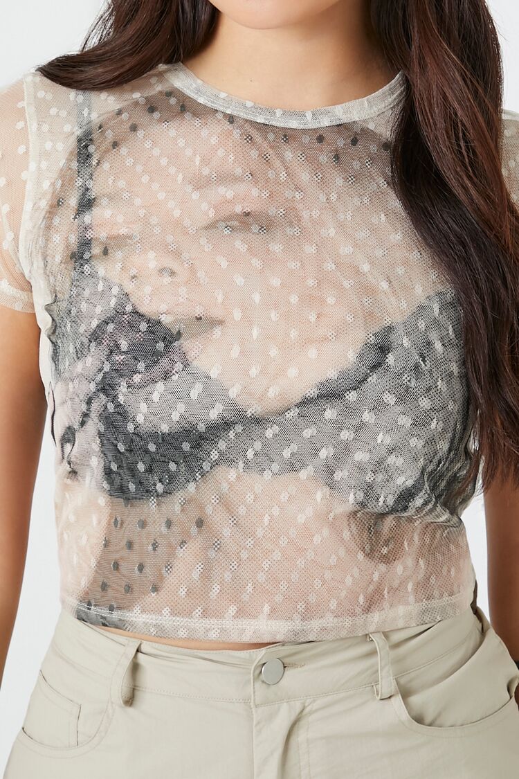 Mesh Graphic Baby Tee - Image 5