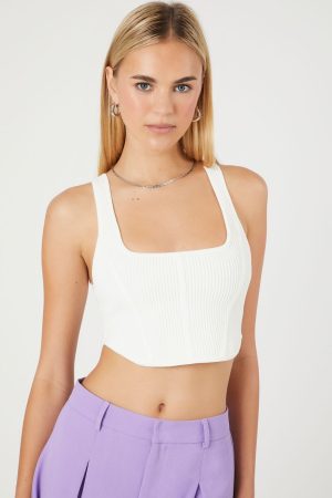 Sweater-Knit Crop Top