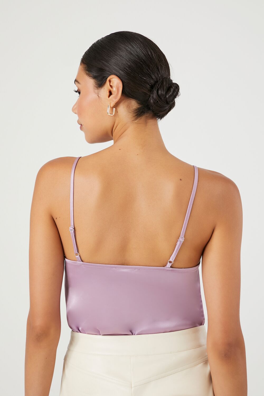 Satin Ruffle-Trim Bodysuit - Image 9