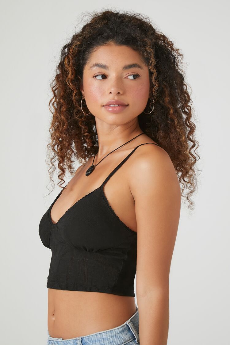 Cropped Rib-Knit Cami - Image 7