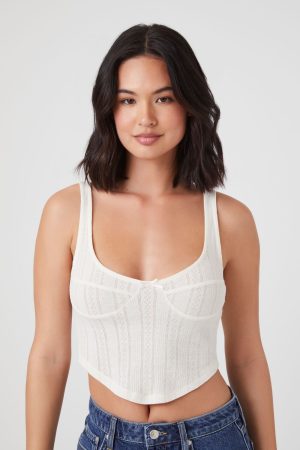 Curved-Hem Cropped Tank Top