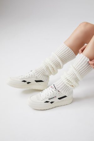 Ribbed Knit Leg Warmers