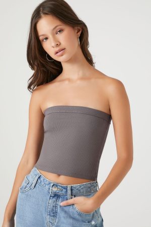 Ribbed Knit Tube Top