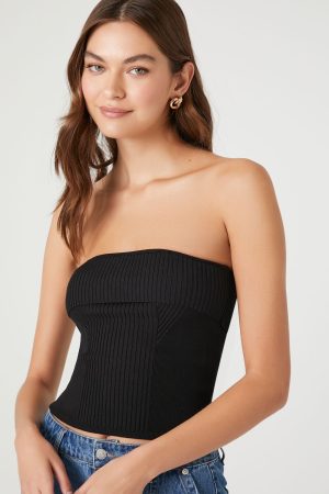 Ribbed Knit Tube Top