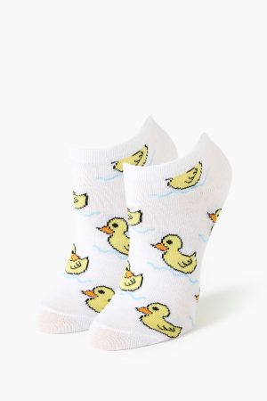 Duck Print Ankle Socks