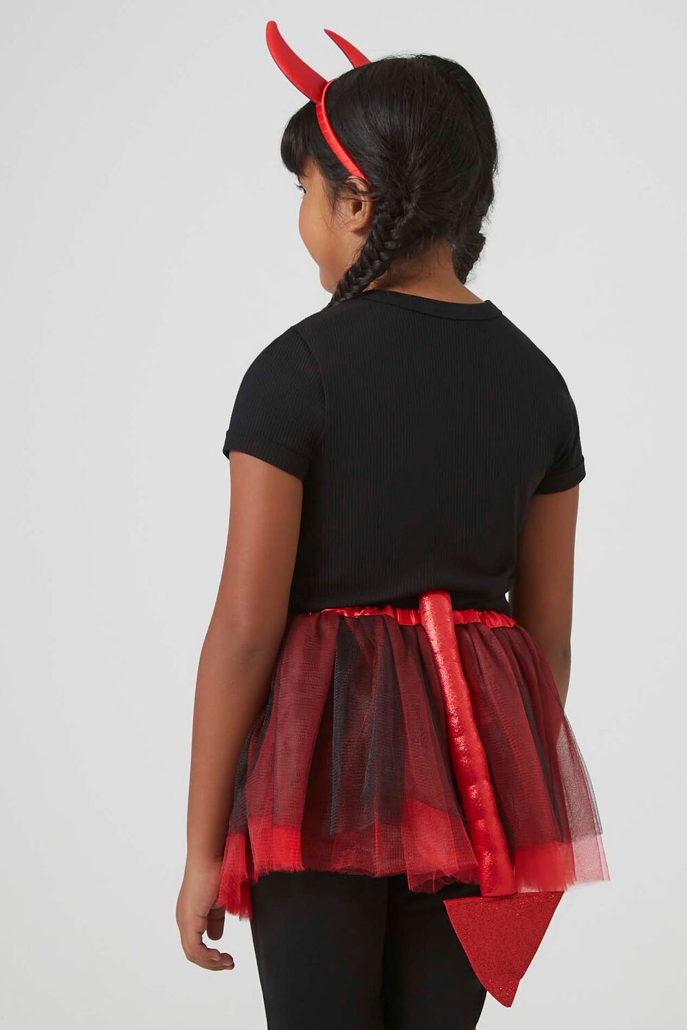 Girls Devil Skirt & Horns Costume Set (Kids) - Image 3