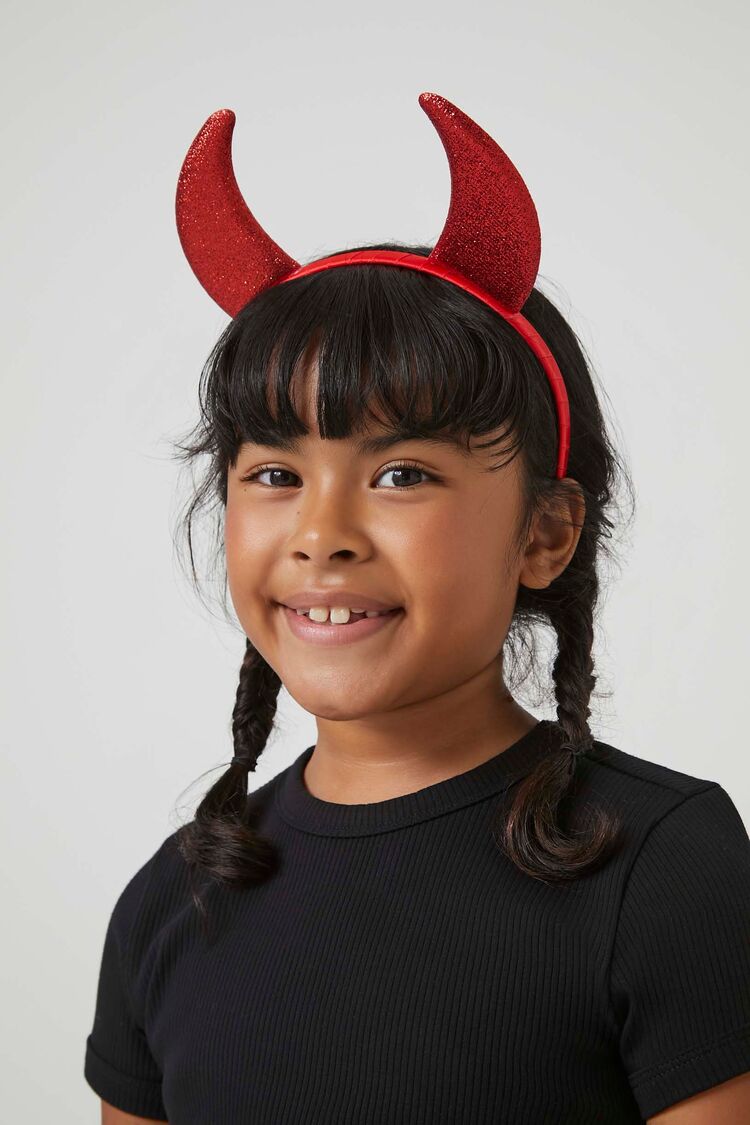 Girls Devil Skirt & Horns Costume Set (Kids) - Image 5