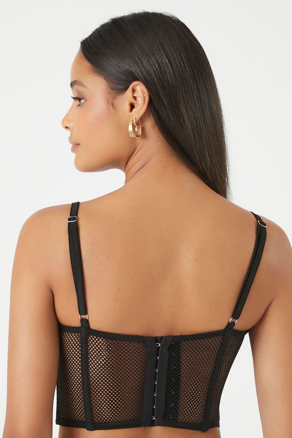 Mesh Cropped Bustier Cami - Image 3
