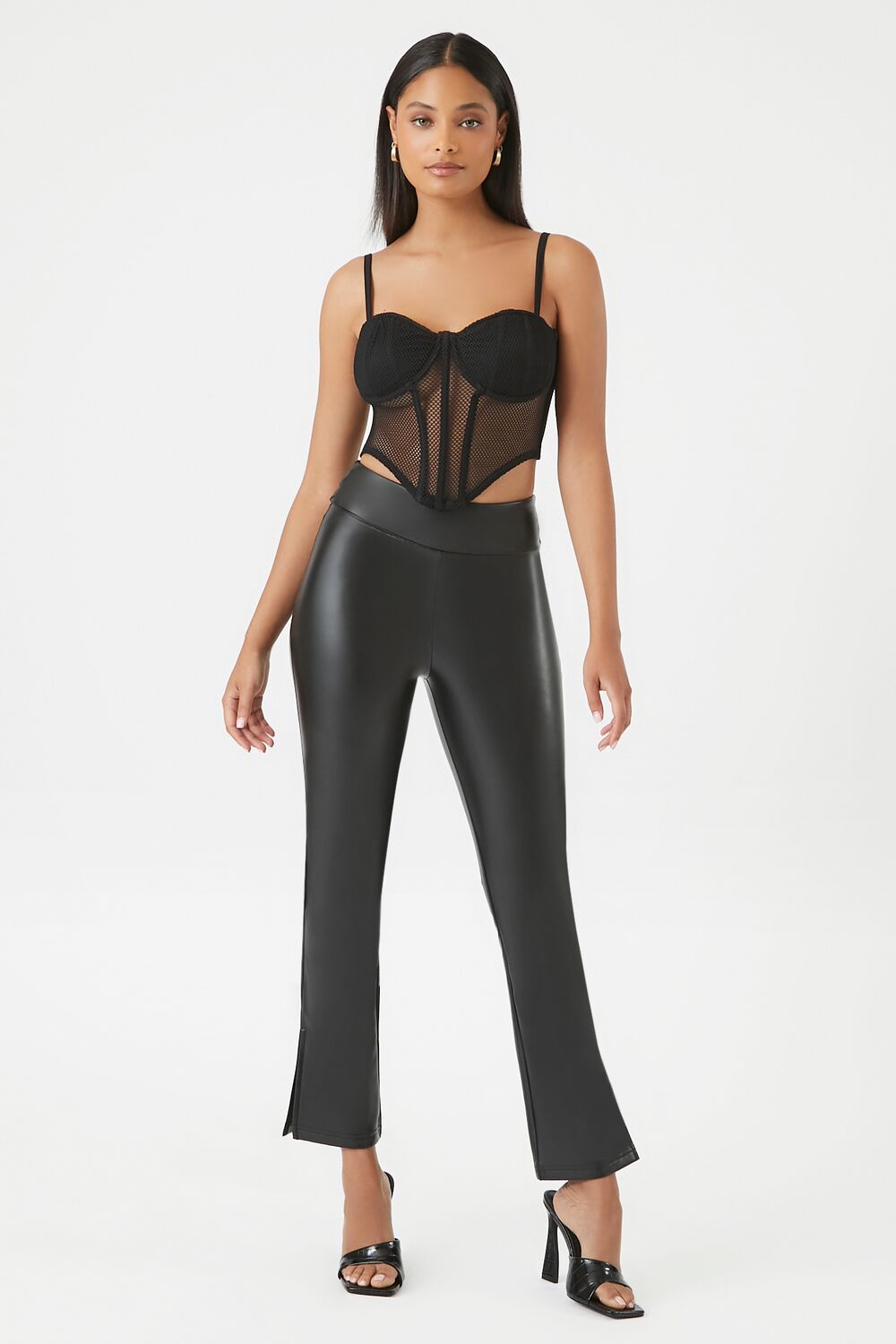 Mesh Cropped Bustier Cami - Image 4