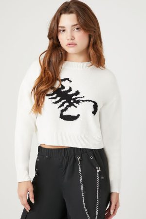 Scorpion Cropped Sweater
