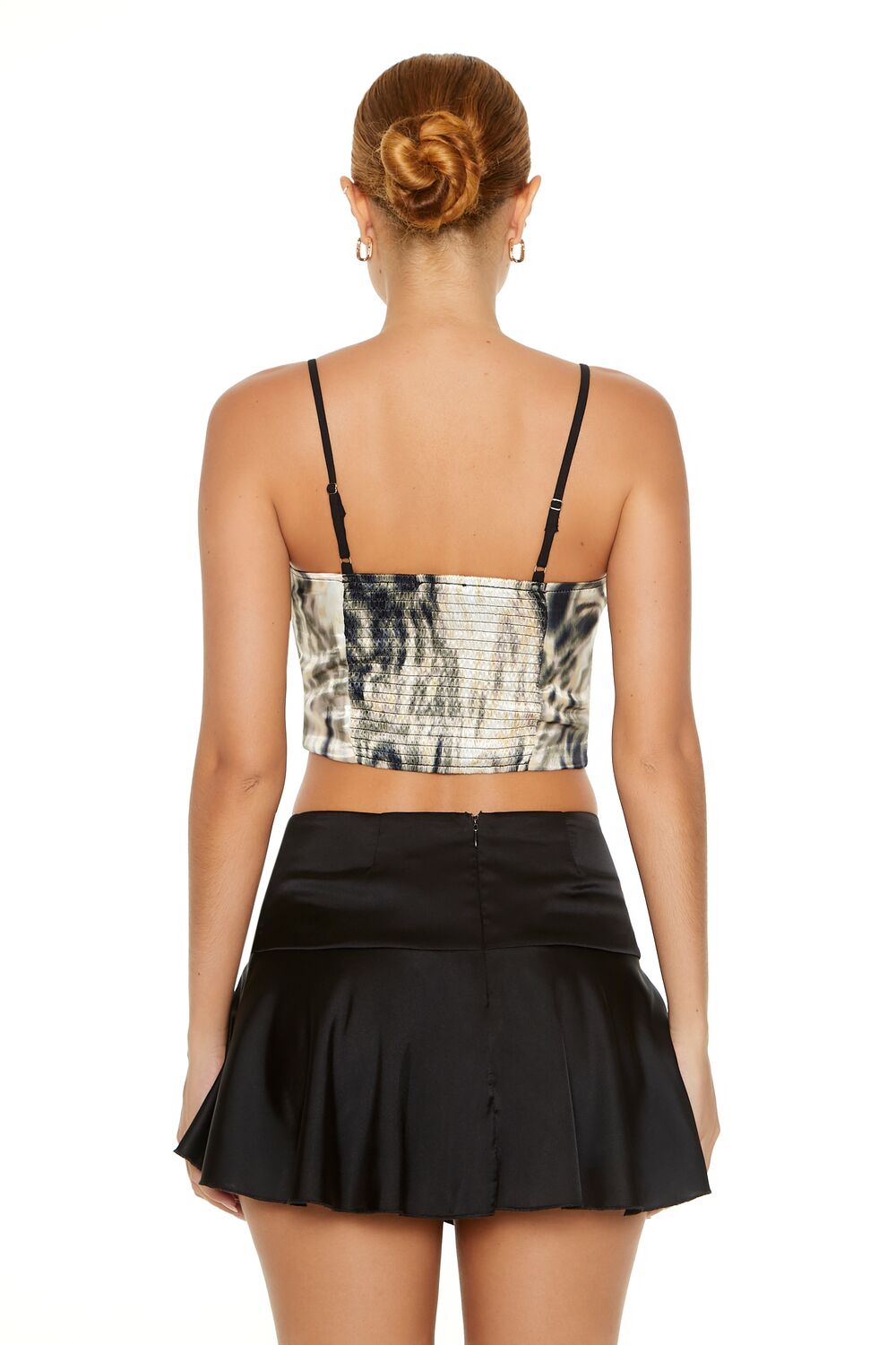 Abstract Print Combo Cropped Cami - Image 3