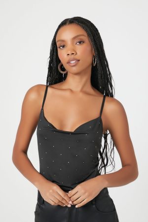 Rhinestone Cami Bodysuit
