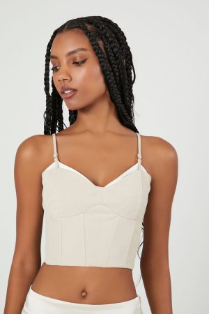 Cropped Sweetheart Bustier Cami