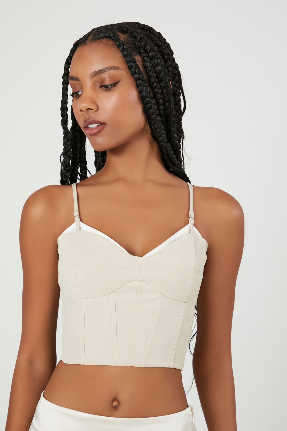 Cropped Sweetheart Bustier Cami