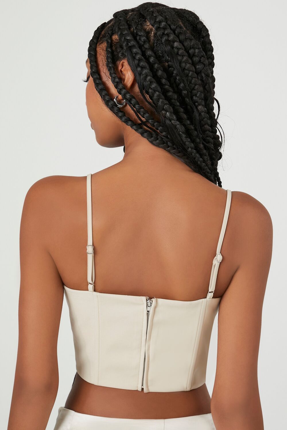Cropped Sweetheart Bustier Cami - Image 3