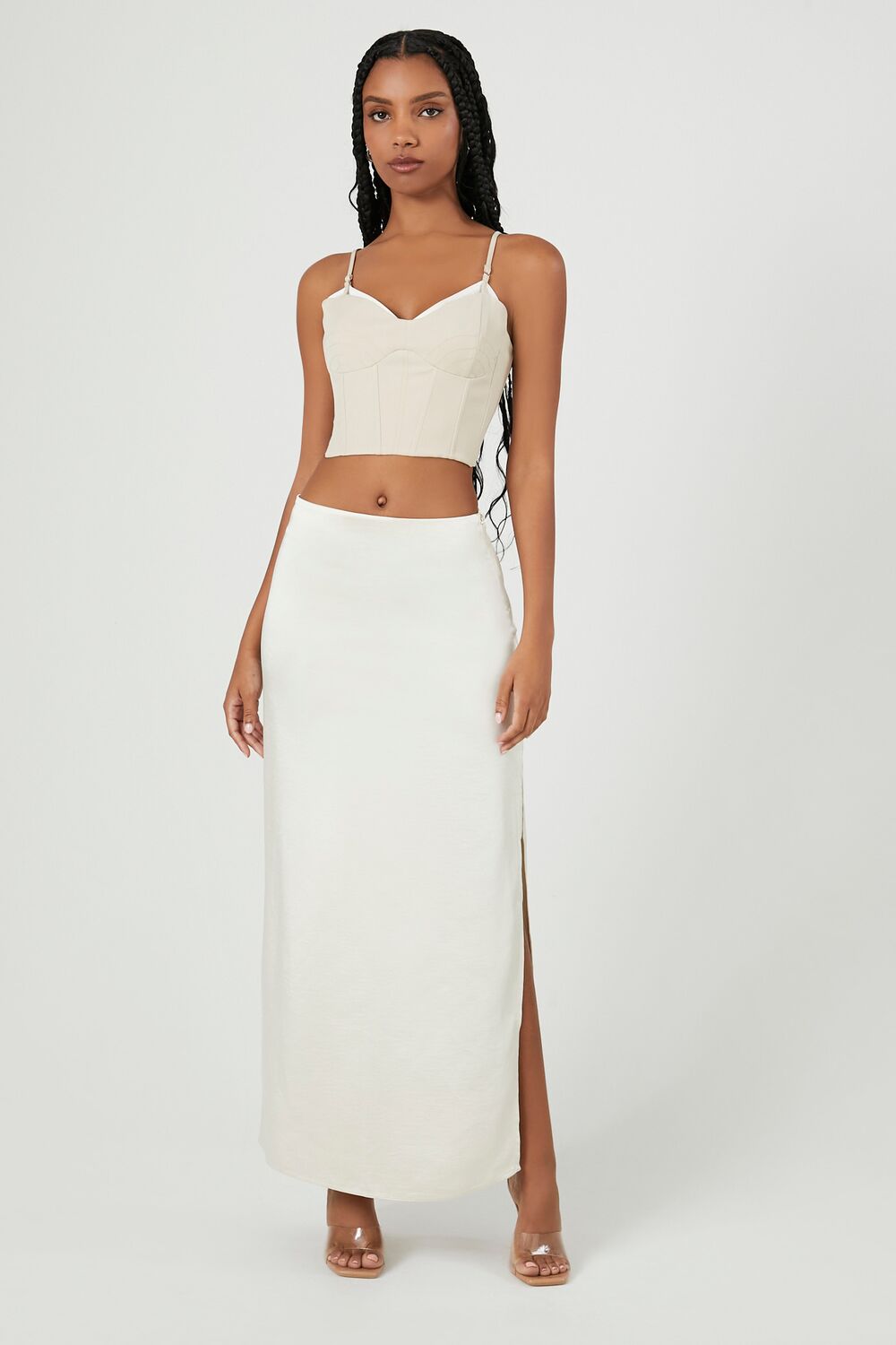 Cropped Sweetheart Bustier Cami - Image 4