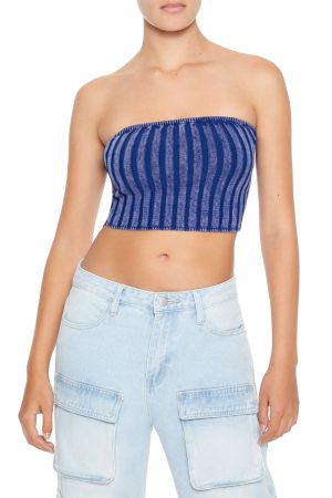 Striped Tube Crop Top