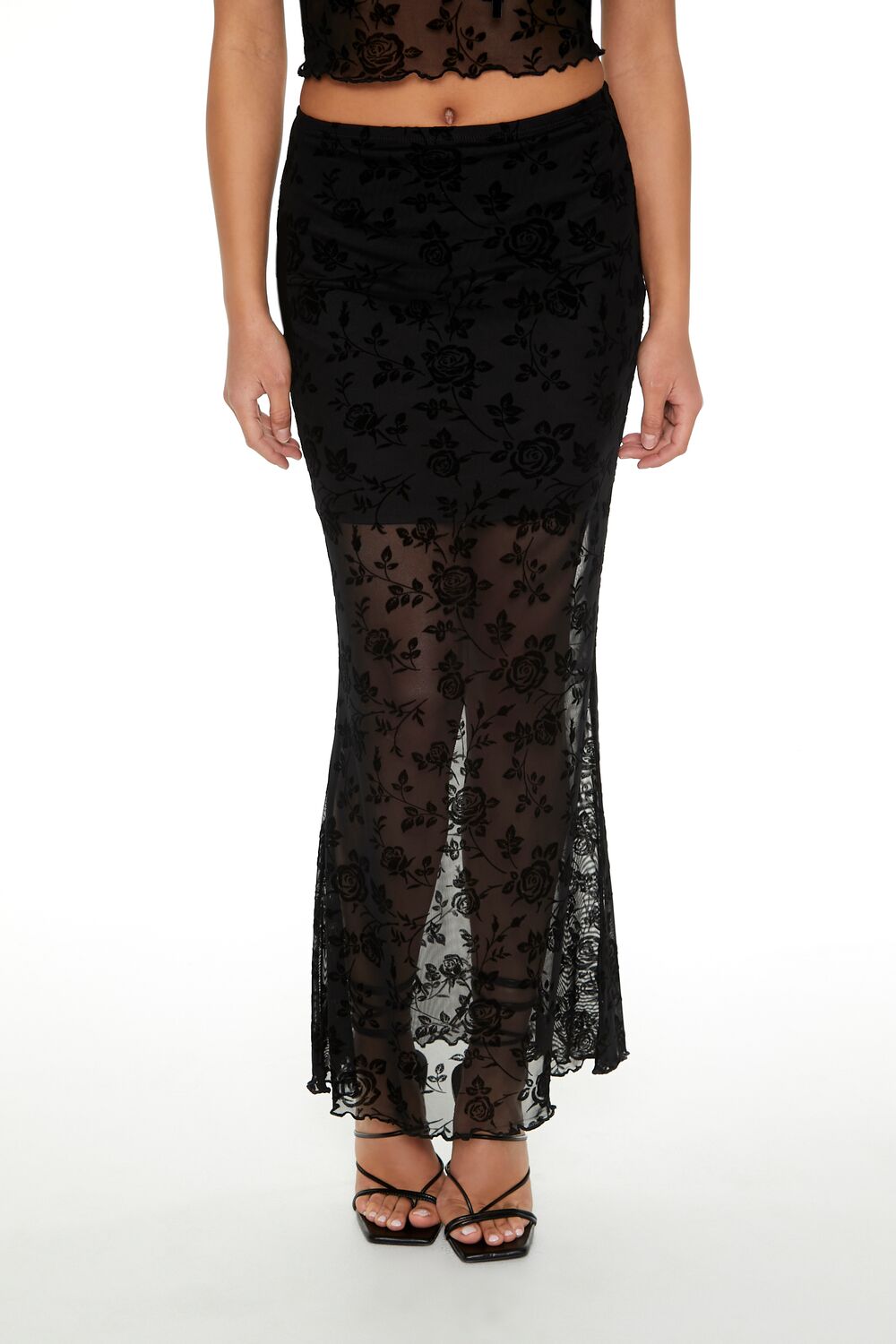 Floral Lace Tube Top & Skirt Set - Image 4