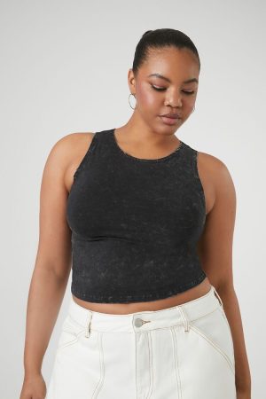 Plus Size Cropped Tank Top