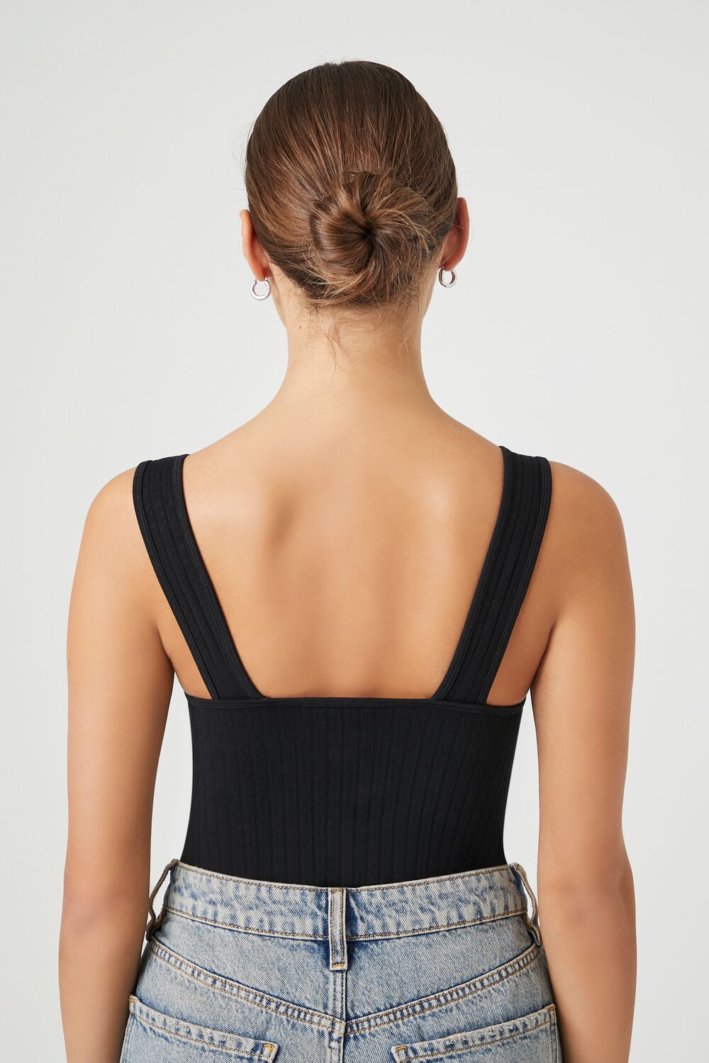 Seamless Ribbed Tank Bodysuit - Image 3