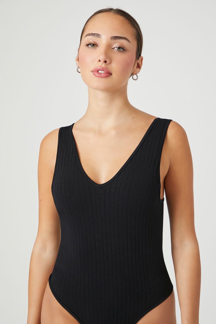 Seamless Ribbed Tank Bodysuit - Image 5