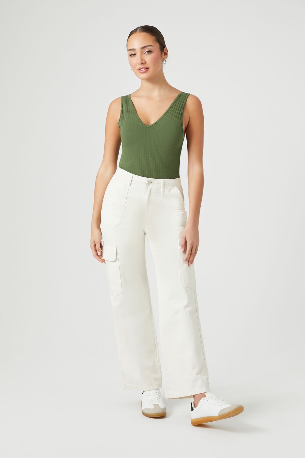 Seamless Ribbed Tank Bodysuit - Image 14