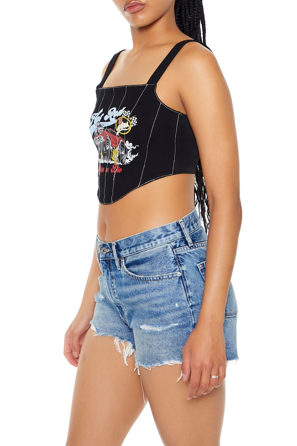 Hot Rod Corset Crop Top - Image 2