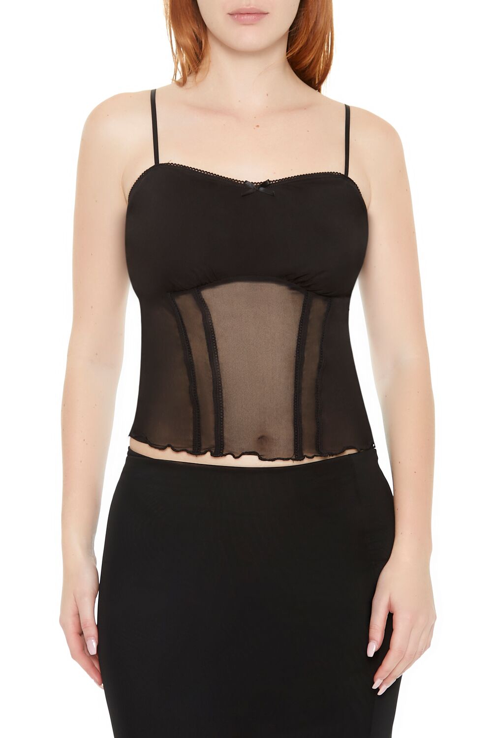 Sheer Mesh Bow Cami - Image 6